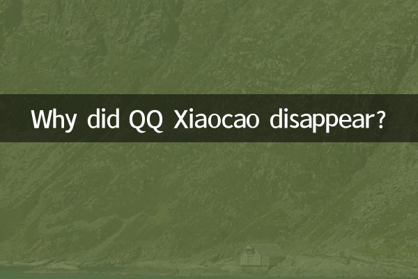 Warum ist QQ Xiaocao verschwunden?
