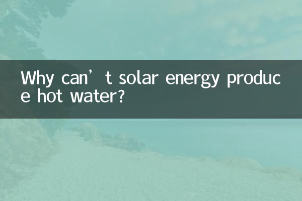 Perché l’energia solare non può produrre acqua calda?