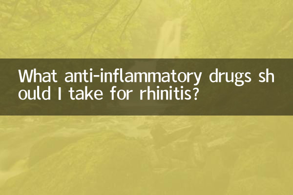 Welche entzündungshemmenden Medikamente sollte ich bei Rhinitis einnehmen?