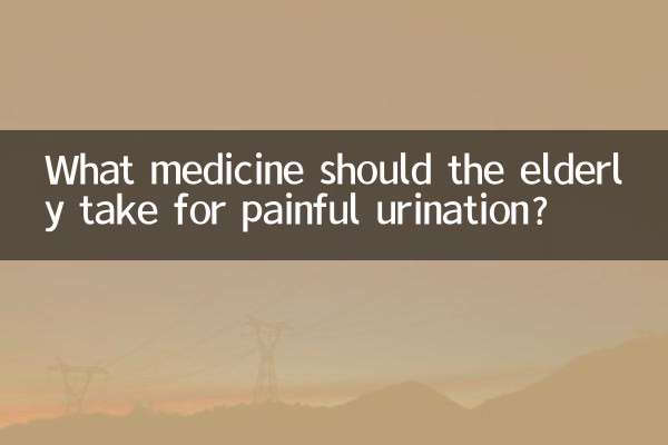 What medicine should the elderly take for painful urination?