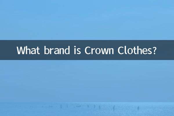 De quelle marque est Crown Clothes ?