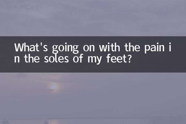 ¿Qué pasa con el dolor en las plantas de mis pies?
