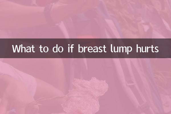 What to do if breast lump hurts