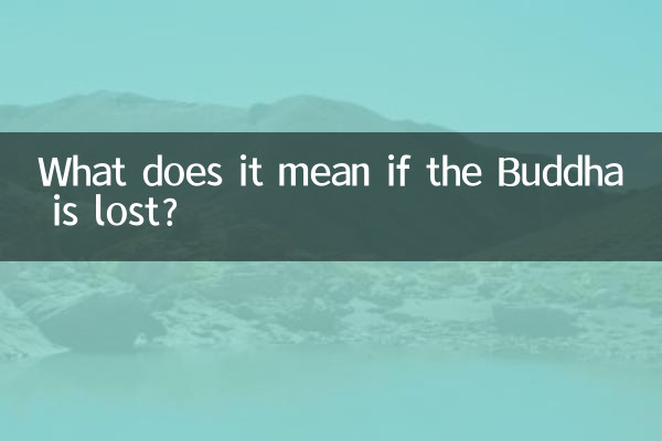 اگر بدھ کھو گیا ہے تو اس کا کیا مطلب ہے؟