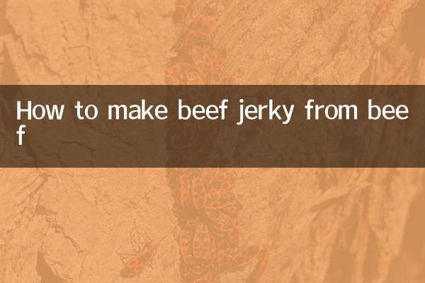 쇠고기로 육포 만드는 법