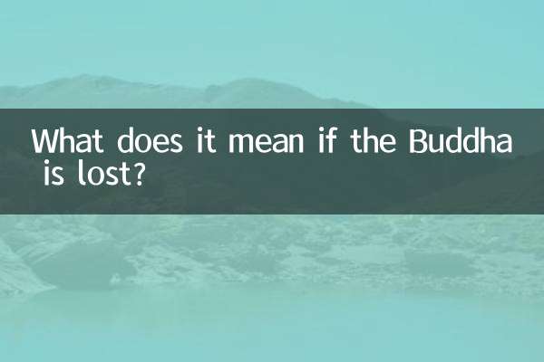 اگر بدھ کھو گیا ہے تو اس کا کیا مطلب ہے؟