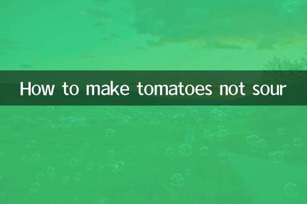 Como fazer com que os tomates não azedem