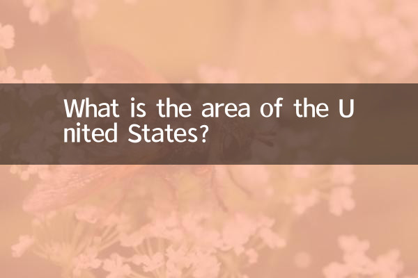 ¿Cuál es el área de los Estados Unidos?