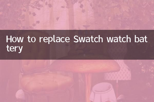 Comment remplacer la pile d'une montre Swatch