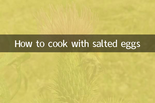 Cómo cocinar con huevos salados.