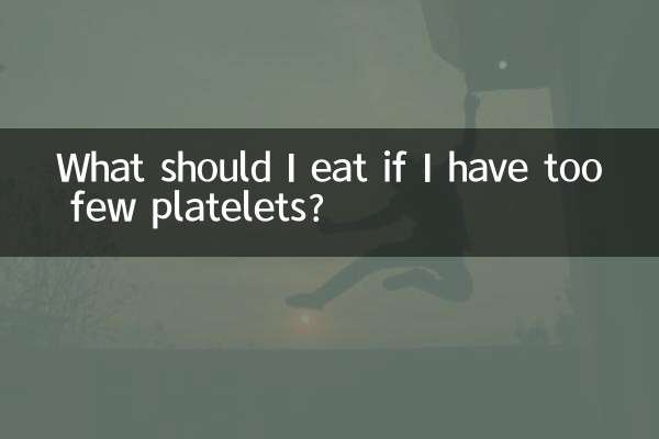 ¿Qué debo comer si tengo muy pocas plaquetas?