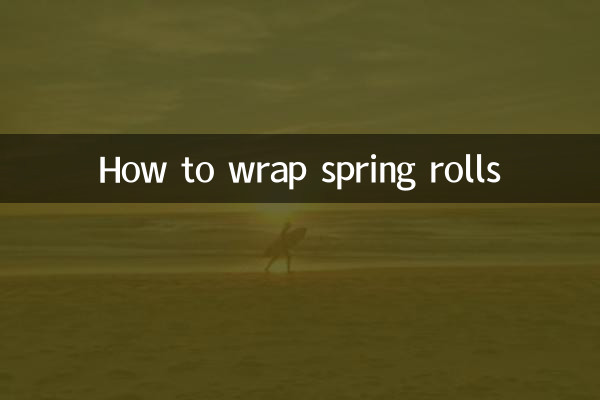 نحوه پیچیدن اسپرینگ رول