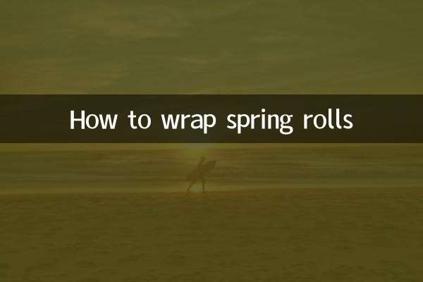 نحوه پیچیدن اسپرینگ رول