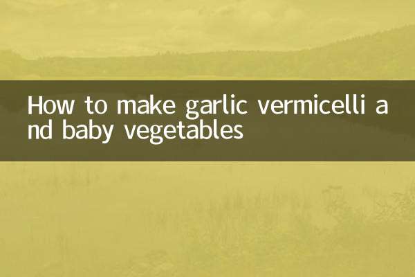 So bereiten Sie Knoblauchnudeln und Babygemüse zu