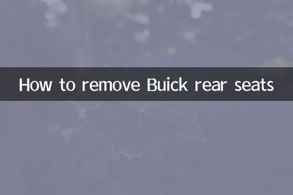 뷰익 뒷좌석 제거 방법