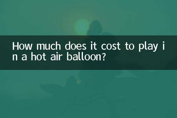Combien ça coûte de jouer en montgolfière ?