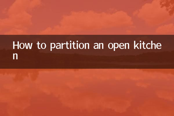 So unterteilen Sie eine offene Küche