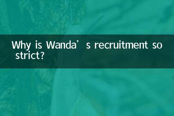 Por que o recrutamento de Wanda é tão rigoroso?