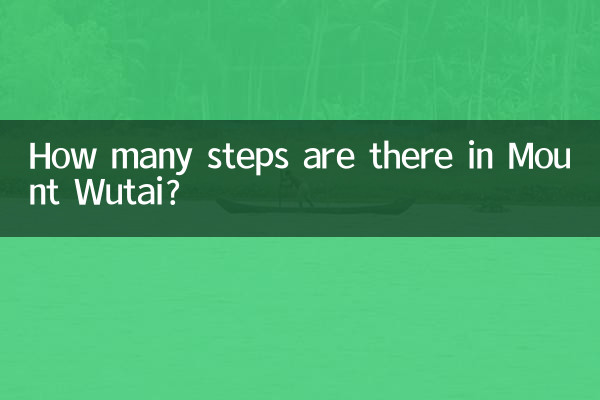 Quanti gradini ci sono nel Monte Wutai?
