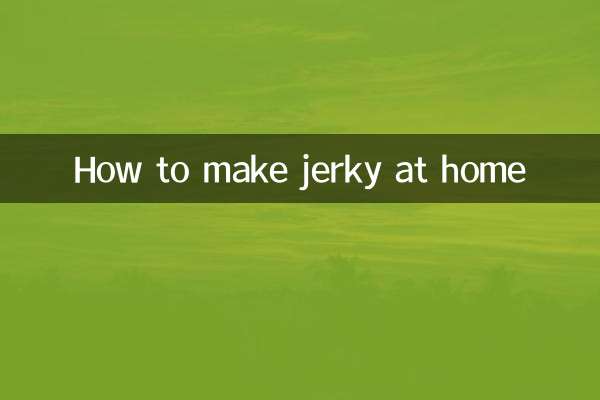 Come preparare la carne secca in casa