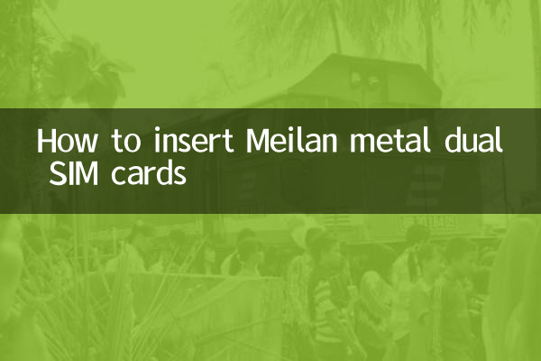Meilan 메탈 듀얼 SIM 카드를 삽입하는 방법