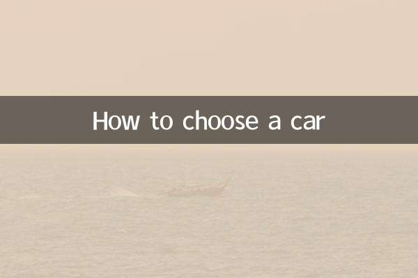 نحوه انتخاب ماشین