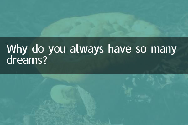 なぜいつもそんなにたくさんの夢を見るのですか？