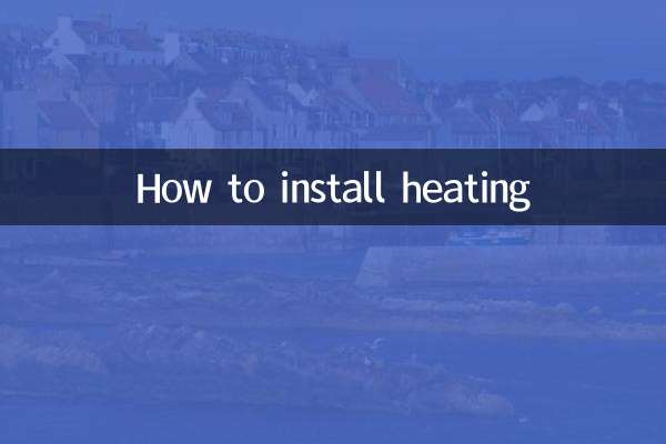 Come installare il riscaldamento