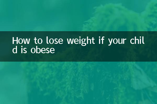 아이가 비만인 경우 체중 감량 방법
