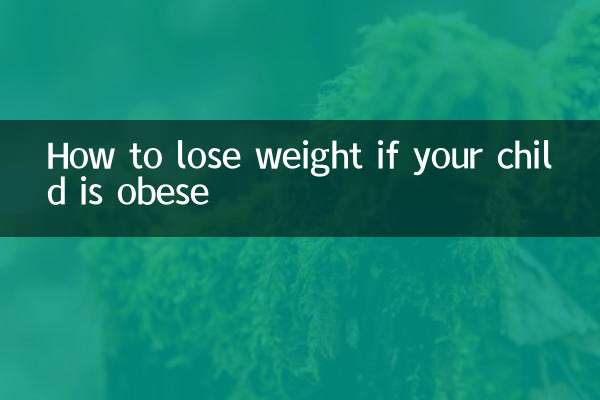 아이가 비만인 경우 체중 감량 방법