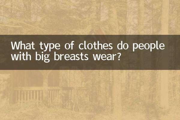 Che tipo di vestiti indossano le persone con il seno grande?