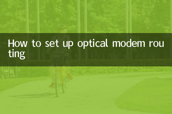 So richten Sie das optische Modem-Routing ein