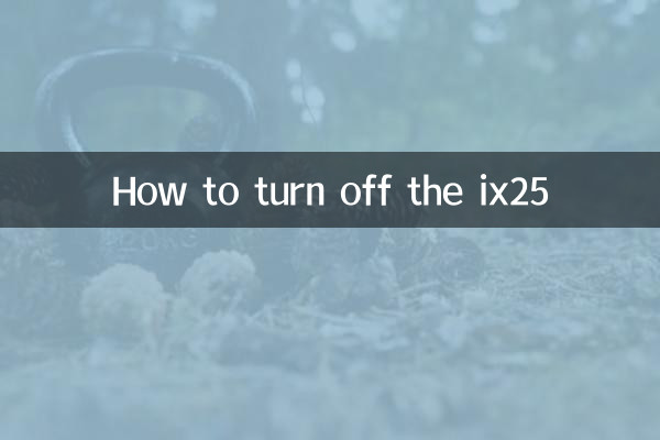 কিভাবে ix25 বন্ধ করবেন