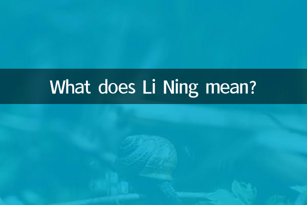 O que Li Ning significa?
