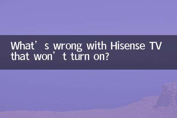 What’s wrong with Hisense TV that won’t turn on?