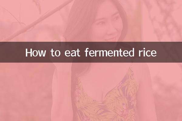 Wie man fermentierten Reis isst