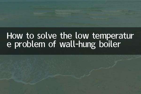 Como resolver o problema de baixa temperatura da caldeira suspensa