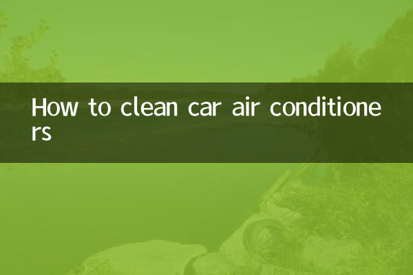 Cómo limpiar los aires acondicionados del coche