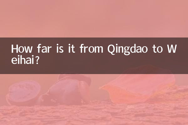 Quelle distance y a-t-il entre Qingdao et Weihai ?