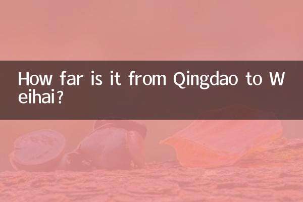 ¿A cuánta distancia está Qingdao de Weihai?