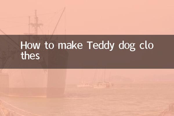 Comment confectionner des vêtements pour chien Teddy