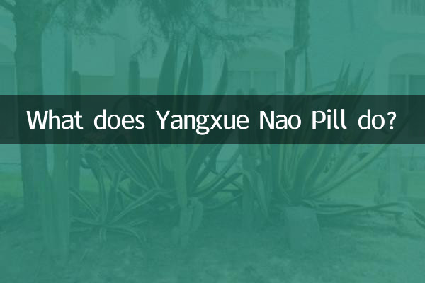 Que fait la pilule Yangxue Nao ?