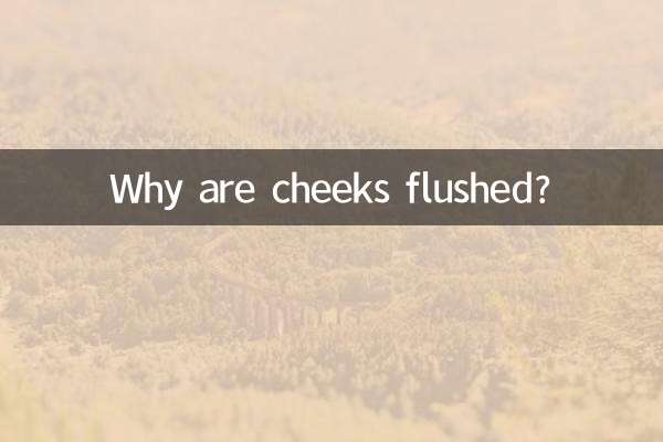 Perché le guance sono arrossate?