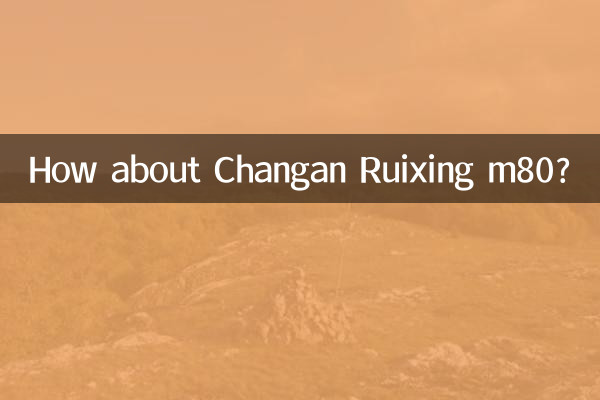 Changan Ruixing m80은 어떻습니까?