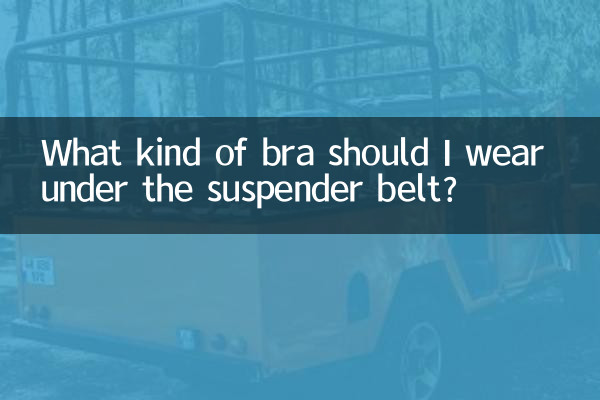 What kind of bra should I wear under the suspender belt?