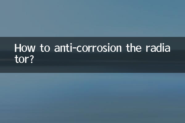 ¿Cómo combatir la corrosión del radiador?