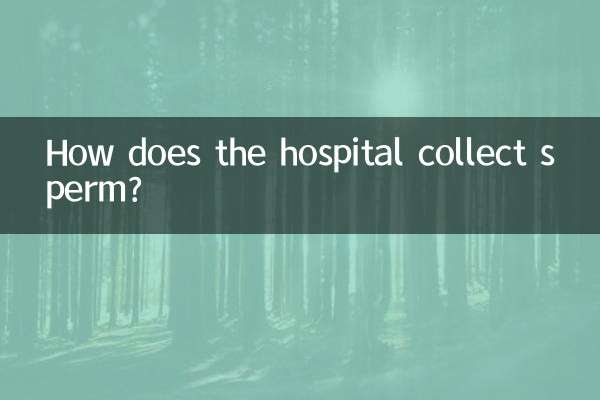 Wie sammelt das Krankenhaus Sperma?