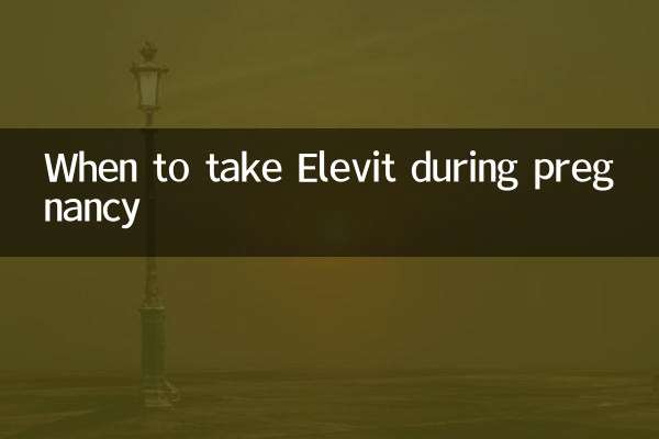 Wann ist Elevit während der Schwangerschaft einzunehmen?
