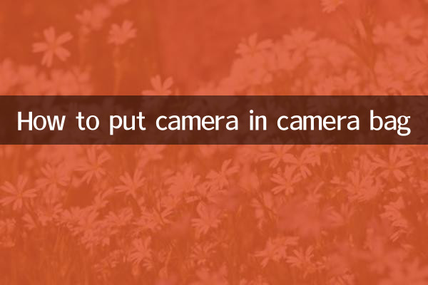 So stecken Sie die Kamera in die Kameratasche