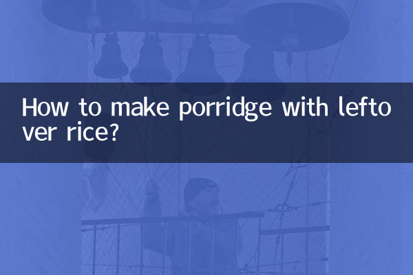 Come preparare il porridge con il riso avanzato?